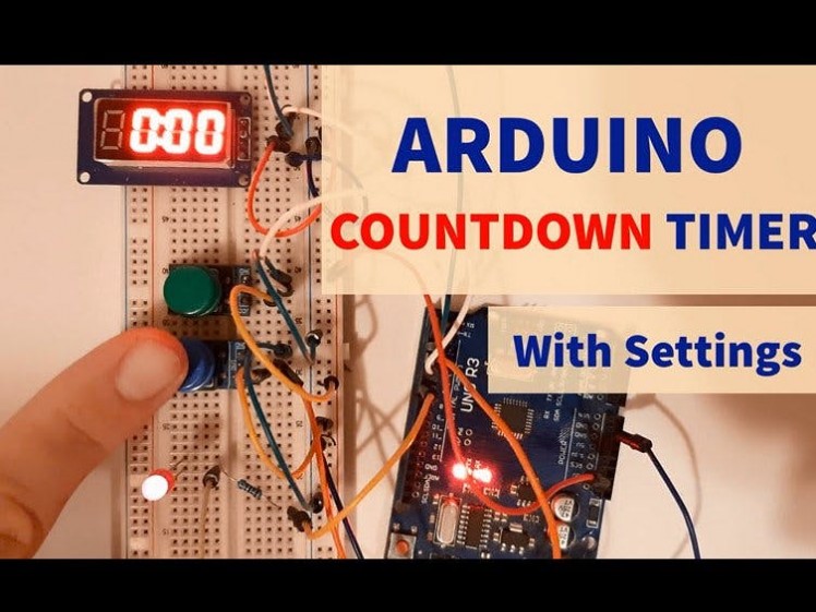 Arduino LCD Shield Countdown Timer with Menu